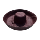 Chapeau artisanal de Madagascar capeline chocolat - Le comptoir de la plage