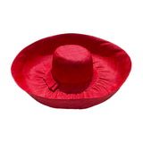Chapeau artisanal de Madagascar capeline rouge - Le comptoir de la plage