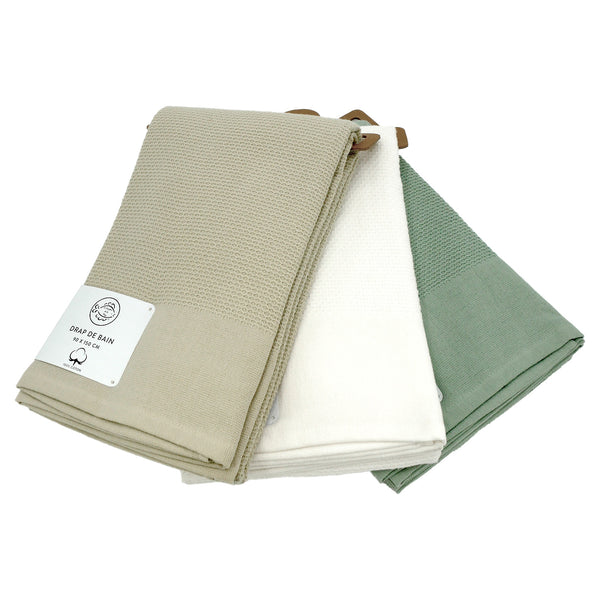 Drap de bain 90x150cm 355g/m² - Waffle