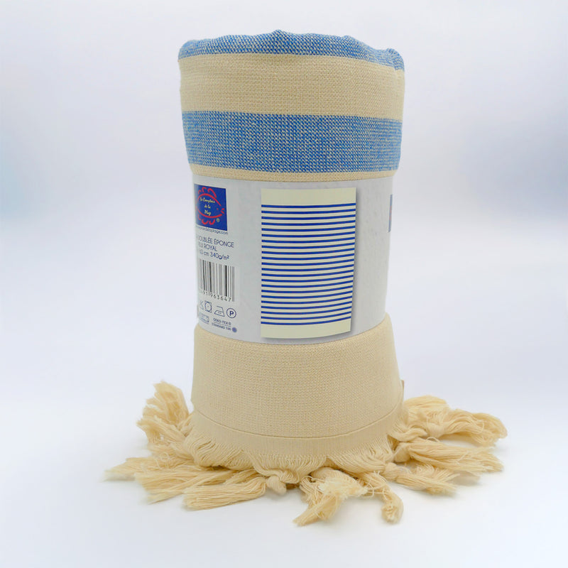 Fouta doublée éponge 90x160 340g/m² - Fidji