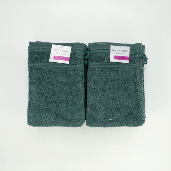 Pack de 24 Gants de toilette 21x15 350g/m² - Gris