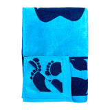 Serviette de plage  éponge velours Jacquard- Obidos - 90x170cm - 400 gm² Taille L