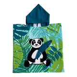 Pack enfant Panda un Poncho et une Serviette de plage microfibre 100% polyester