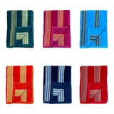 Pack promo : serviettes éponge velours Jacquard Milonga large - Le comptoir de la plage