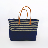 Panier artisanal de plage Fibres naturelles - Amoroni GM et SGM - Le comptoir de la plage
