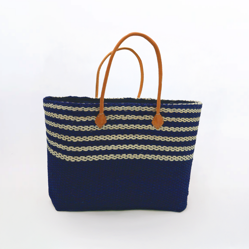 Panier artisanal de plage Fibres naturelles - Amoroni GM et SGM - Le comptoir de la plage