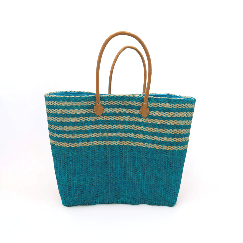 Panier artisanal de plage Fibres naturelles - Amoroni GM et SGM - Le comptoir de la plage
