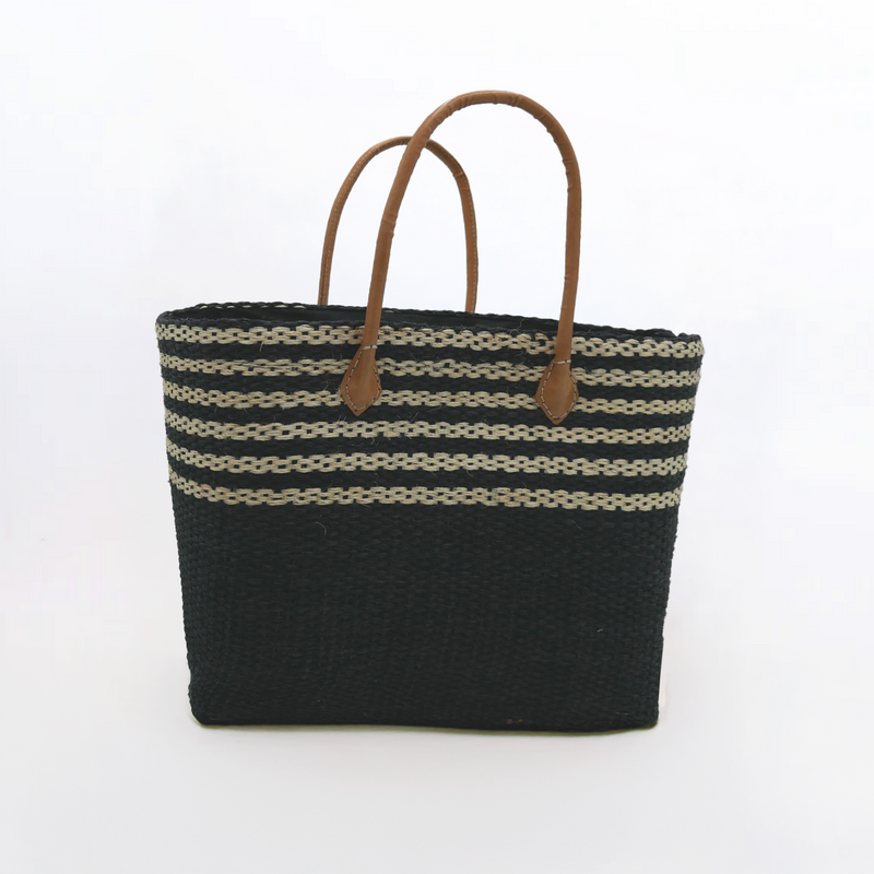 Panier artisanal de plage Fibres naturelles - Amoroni GM et SGM - Le comptoir de la plage