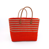 Panier artisanal de plage Fibres naturelles - Amoroni GM et SGM - Le comptoir de la plage