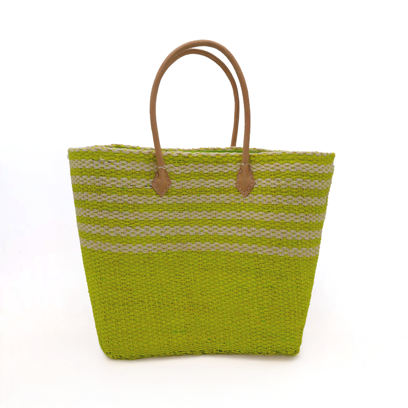 Panier artisanal de plage Fibres naturelles - Amoroni GM et SGM - Le comptoir de la plage