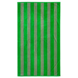 Serviette de plage éponge velours Jacquard Milonga Vert - Le comptoir de la plage