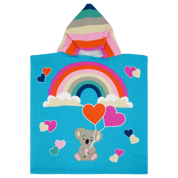 Poncho enfant microfibre Multicolore 60x60 250g/m² - Poncho Koala