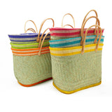 Panier artisanal de plage Fibres naturelles - Sava GM