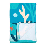 Serviette de plage imprimée microfibre enfant - Sirena- 70x140cm - 220g/m²