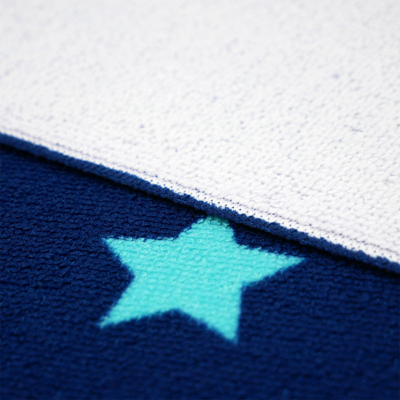Serviette de plage enfant microfibre Bleu 70x140 250g/m² - Galaxy