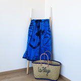 Serviette de plage éponge Velours Jacquard Festo Taille L 90x170cm - Le comptoir de la plage