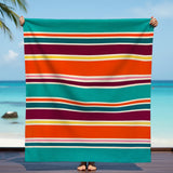 Serviette de plage XL microfibre Multicolore 140x170 220g/m² - Antiparos
