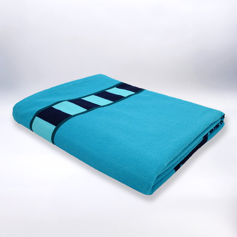 Serviette de plage XL microfibre Bleu 140x170 220g/m² - Galapagos