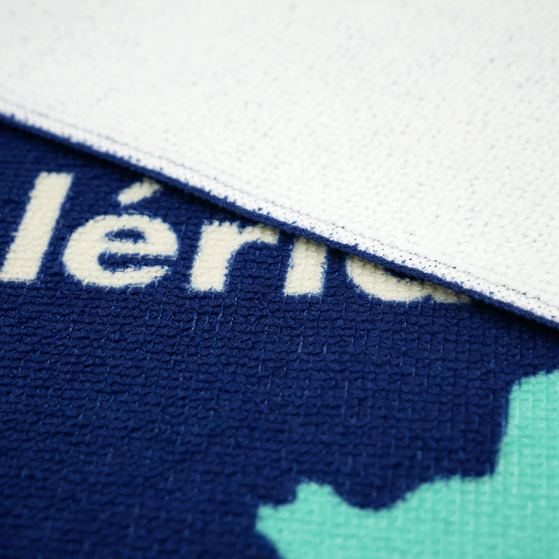 Serviette de plage microfibre Bleu 90x170 250g/m² - Insula