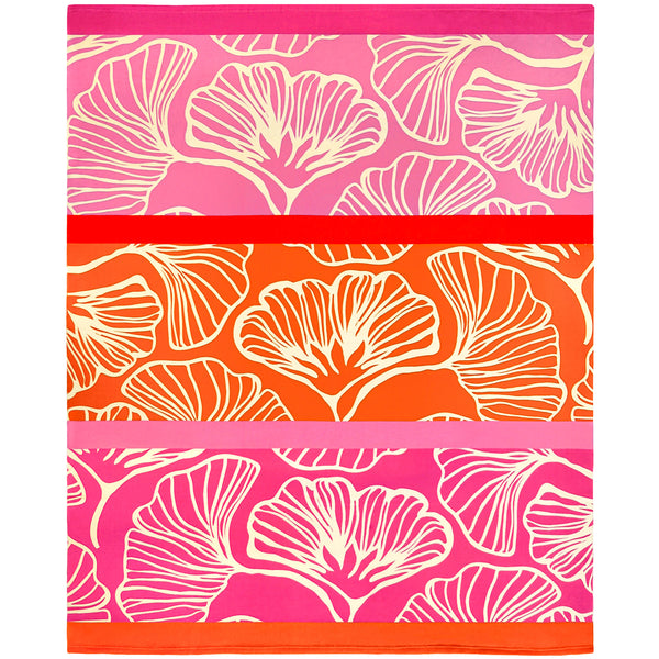 Serviette de plage XL microfibre Rose 140x170 220g/m² - Jinoka