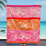 Serviette de plage XL microfibre Rose 140x170 220g/m² - Jinoka