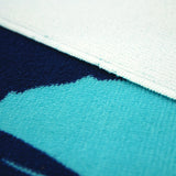 Serviette de plage microfibre Bleu 90x170 250g/m² - Olzo