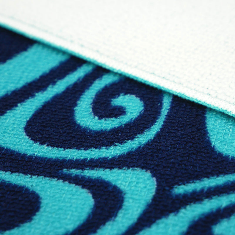 Serviette de plage microfibre Bleu 90x170 250g/m² - Piana