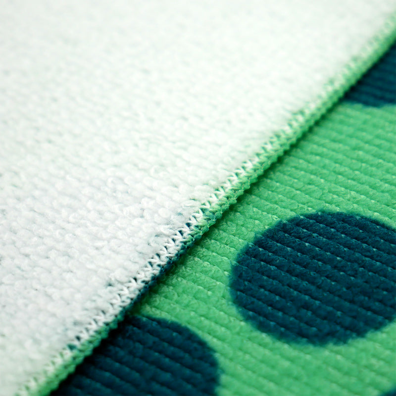 Serviette de plage microfibre Vert 90x170 220g/m² - Piodao
