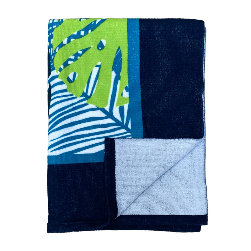 Serviette de plage microfibre Tropical leaves 90x170cm - Le comptoir de la plage