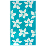 Serviette de plage éponge velours Jacquard Bleu 90x170 400g/m² - Caracol