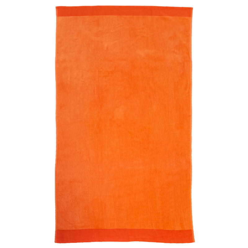 Serviette de bain éponge velours Jacquard Shady Nectarine - Le comptoir de la plage