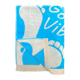 Serviette de plage éponge velours Jacquard Toledo 100x175 470g/m² - Taille L