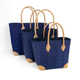 Panier artisanal Tamatave Bleu Marine - 3 tailles disponibles