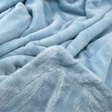 Plaid polaire 130x170cm 760g/m² - Cozy Bleu Gris