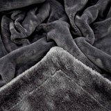 Plaid polaire 130x170cm 760g/m² - Cozy Anthracite