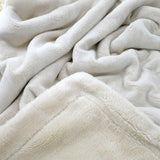 Plaid Couverture polaire 220x240cm 760g/m² - Cozy Beige Clair