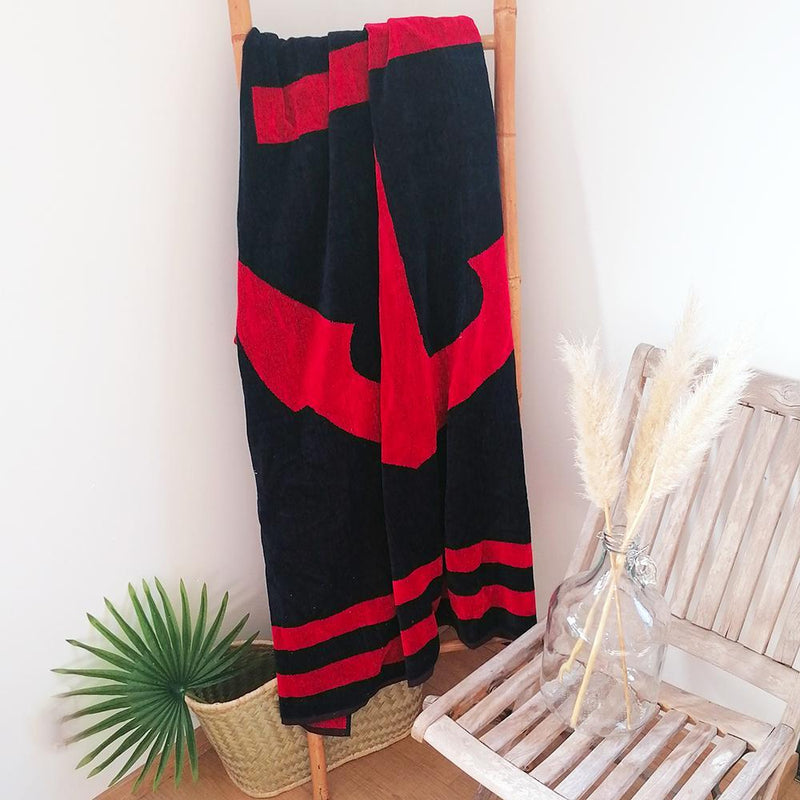 Serviette de plage éponge Velours Jacquard Bilbao - Taille XXL