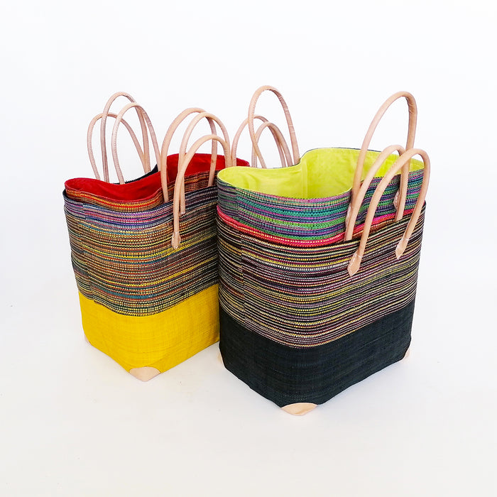 le comptoir de la plage Panier rabane artisanal "Tsivory" avec pochon
