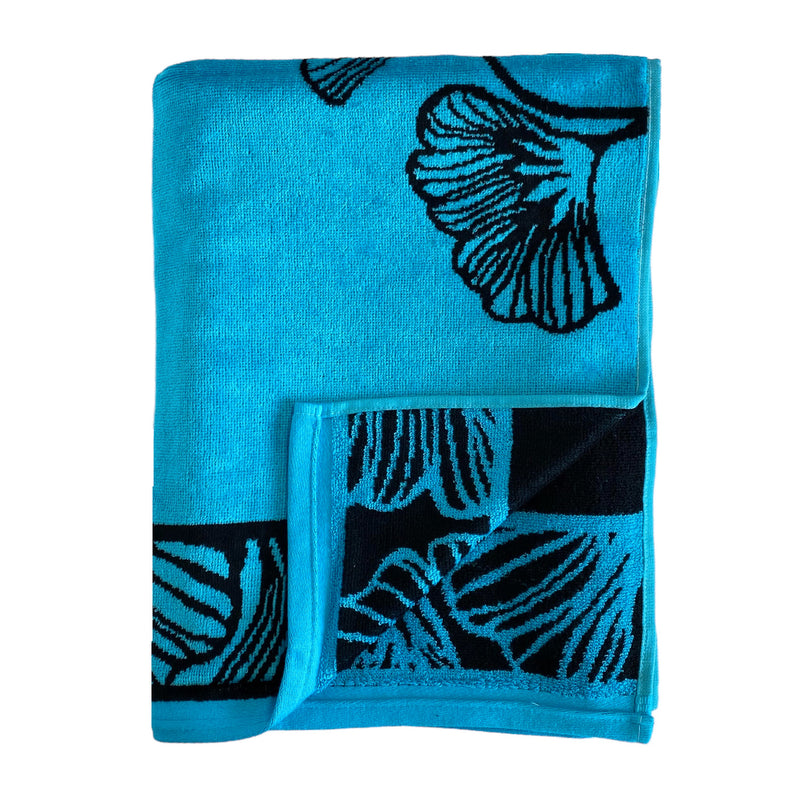 Serviette de plage éponge Velours Jacquard Bradford - Taille L