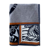 Serviette de plage éponge velours Jacquard Eldorado - Taille L