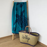 Serviette de plage éponge Velours Jacquard Osa - Taille L 90x170cm