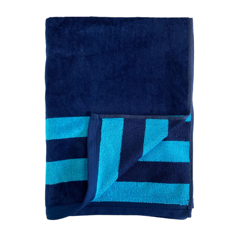 Serviette de plage éponge Velours Jacquard Pavlos - Taille L