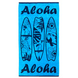 Serviette de plage éponge Velours Jacquard Zalia