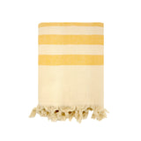 fouta doublée éponge fidji tournesol  90x160 cm, 100 % coton 340 g/m², épaisse et absorbante, idéale pour la plage, piscine ou salle de bain et en paréo