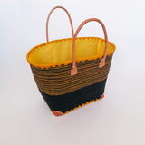 Panier artisanal Mahabo safran - Le comptoir de la plage