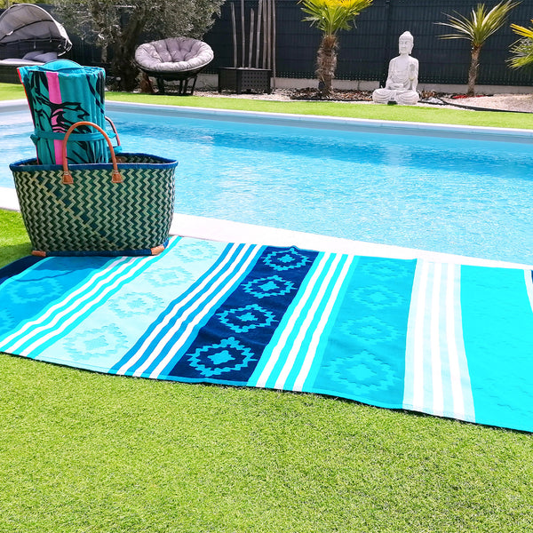 Serviette de plage éponge Velours Jacquard Razao - Taille L