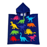 Poncho  de bain enfant microfibre Dino