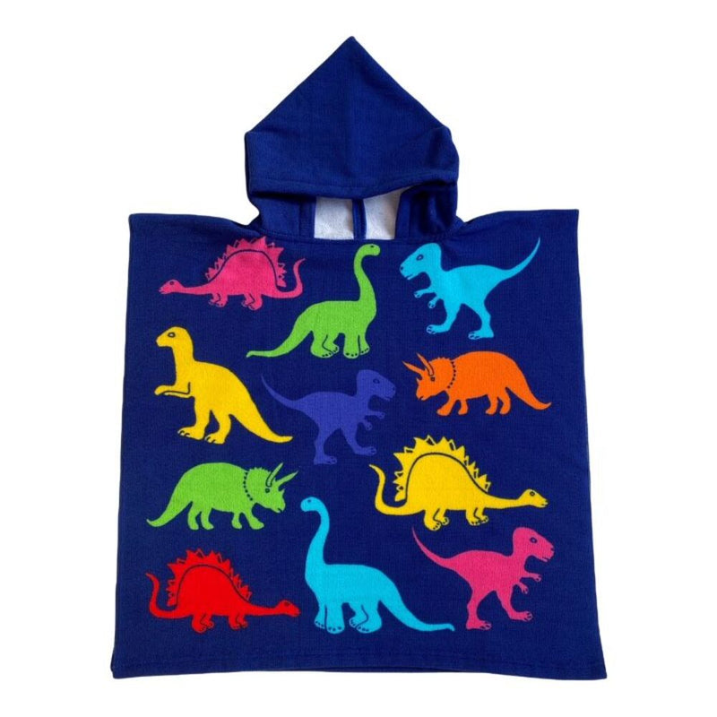 Poncho  de bain enfant microfibre Dino