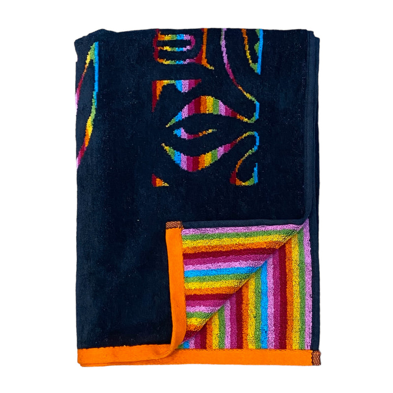 Serviette de plage éponge Velours Jacquard Maski 75x150cm