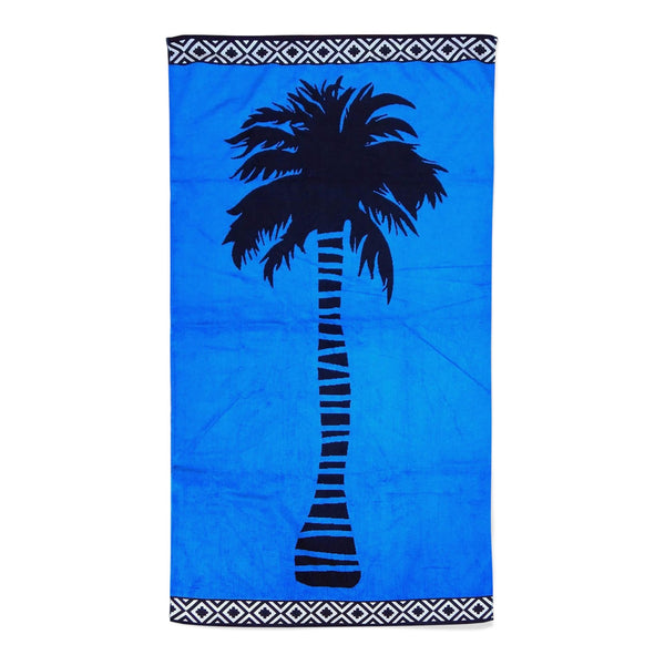 Serviette de plage éponge Velours Jacquard Plaza Taille L